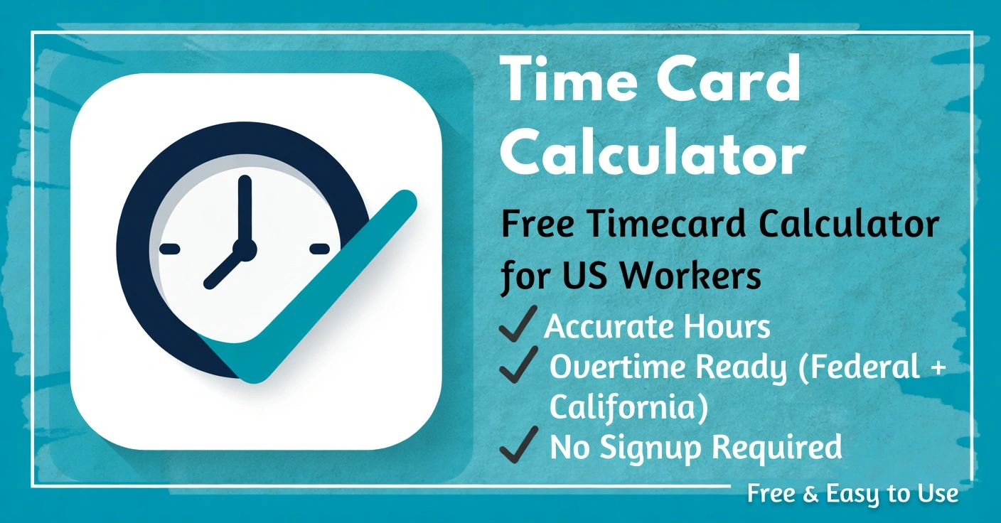 bi-weekly time card calculator with lunch