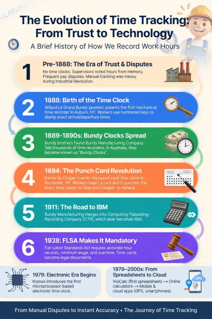 time tracking history of work